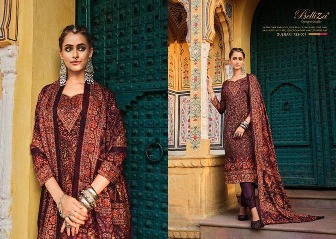 Belliza Gulnar Premium Pashmina New Fancy Exclusive Wear Printed Dress Material Collection